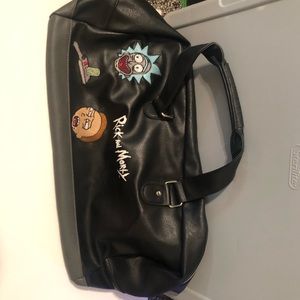 Rick and Morty Adult Swim Faux Leather duffle bag
